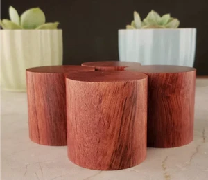 4 piezas almohadillas base de altavoz de audio de alta fidelidad de palo de rosa soporte aislamiento pies chasis 45*45 mm - Imagen 1 de 9