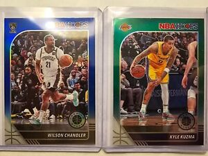 Pack to Plastic 2019-20 NBA Hoops Prium Stock Green,Blue Prizm Complete Your Set