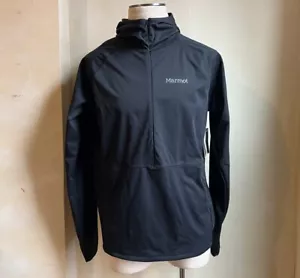 MARMOT BLACK LIGHTWEIGHT WINDPROOF WATER RESISTANT ZENYATTA 1/2 ZIP JACKET L - Picture 1 of 11