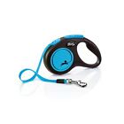 Flexi New Neon Tape Blue Small 5m Retractable Dog Leash/Lead for dogs up to 15kg