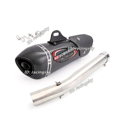 Sistema de escape deslizable para Suzuki GSXR1000 2005 2006 tubo de enlace medio silenciador puntas Foto 1 de 4
