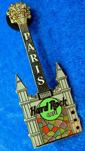 GUITARRA DE VIDRIERAS PARIS CHAPELLE SAINTE DENIS IGLESIA Hard Rock Café PIN - Imagen 1 de 1