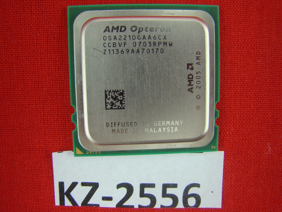 AMD Opteron 2210 Dual Core OSA2210GAA6CX 1.80GHz Socket F Fujitsu #KZ-2556 - Image 1 of 1