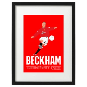 David Beckham Manchester United Kunstdruck / Poster - Bild 1 von 2