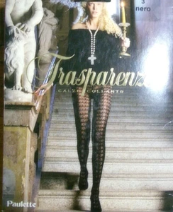 TRASPARENZE Paulette Strumpfhose Lana Wolle Größe S Farbe Prugna - Bild 1 von 1