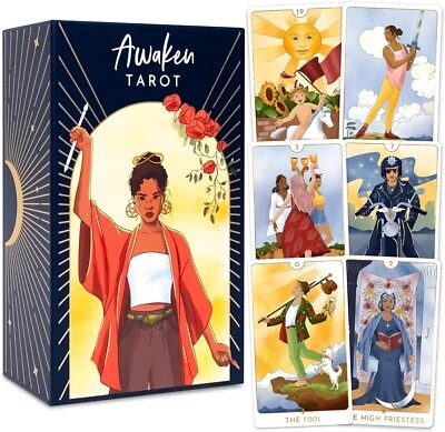 RYVE Awaken Tarot Cards with Guide Book - Inspired by The Rider Waite Tarot Deck