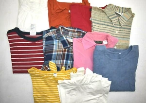 Wholesale Bulk Lot Of 10 Womens XL 16-18 Long Sleeve Business Casual Blouses - Picture 1 of 8