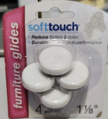 Deslizadores para muebles 4 clavos Softtouch 1 1/8" reduce el ruido Waxman duradero | 02 Foto 1 de 2