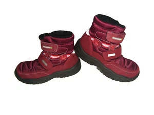 3. Super Winter Stiefel RICHTER Gr.24 rot Leder-Mesch Sympatex Klett Blüte - Bild 1 von 5