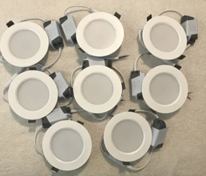 (8)pk 12W 6-inch Dimmable Round LED Panel Light AC-85-265V 50/60Hz 4000k - Picture 1 of 4