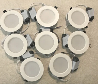 (8)pk 12W 6-inch Dimmable Round LED Panel Light AC-85-265V 50/60Hz 4000k - Image 1 of 4