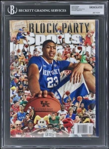 ANTHONY DAVIS 1ST SPORTS ILLUSTRATED COVER 3/19/2012 MARCH MADNESS EDITION BGS - Picture 1 of 2
