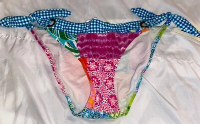 Sperry верхний сидер цветочный пэчворк стороне галстук купальник бикини низ S мульти (B3) - Изображение 1 из 2