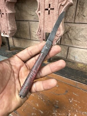 Ancient Old Rare Rustic Handle English Very Old Knife  Pocket  Knife - Image 1 of 4