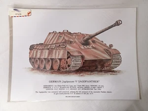 German Jagdpanzer V "JAGDPANTHER" A3 Print - Picture 1 of 5