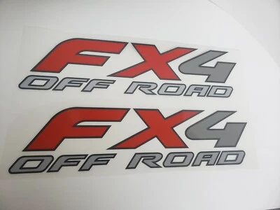 Calcomanías FX4 (PAR) aptas para F150, F250, F350 u otros (elección de color) CALIDAD SUPERIOR Foto 1 de 2