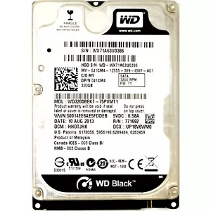 0J1CM4 Western Digital 320GB 7200RPM SATA 2.5" Hard Drive J1CM4 - Picture 1 of 2
