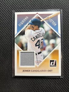 2018 Panini Donruss Jeimer Candelario Diamond Selection Relic Patch Det Tigers - Picture 1 of 2