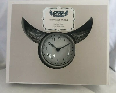 Pottery Barn Kids Junk Gypsy Wings Alarm Clock NWT - Image 1 of 4