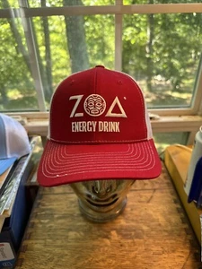 ZOA Energy Drink SnapBack Sombrero Promo Gorra Rojo/Blanco Malla Espalda Logo Ajustable - Imagen 1 de 12