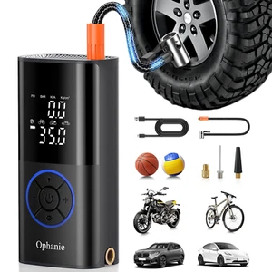 Gonfiatore Pneumatici Auto Portatile Senza Fili con Spegnimento Automatico, Luce LED di Emergenza - Foto 1 di 11