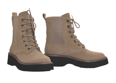 B0 NUEVO MADEWELL The Helen Tierra Arena Gamuza Plataforma Botas Chelsea Talla 6.5 $198 Foto 1 de 4