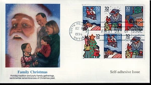 #3116b 32c Christmas - Family Scenes, Fleetwood First Day of Issue Cover - Bild 1 von 2