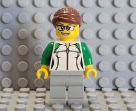 LEGO City Figure Female Worker Sweatshirt CTY0784 from Set 60154
