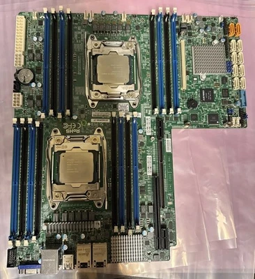 SuperMicro DDR4 Dual LGA 2011 Server Motherboard P/N: X10DRW-IT Tested Working - Image 1 of 4