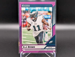 Panini Donruss A.J. 2024 Philadelphia Eagles marrón #286 púrpura a prueba de prensa - Imagen 1 de 2