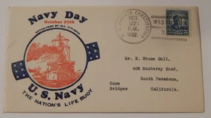 USS Constitution frigate "Old Ironsides" October 27 1932 Washington DC Navy Day - Picture 1 of 2