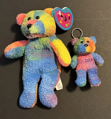 1999-2000 Avon Full O’ Beans enero Rembrandt el oso y llavero mini oso Foto 1 de 4