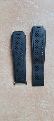 Correa de reloj Tag Heuer E2 Connected FT6076 correa de goma negra SBF8A8 22 mm Foto 1 de 4