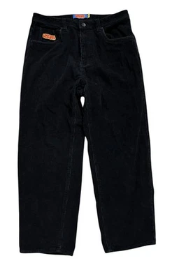 Empyre Pants Mens Size 30x27 Black Relaxed Baggy Wide Wale Cord 5-pocket Pants - Image 1 of 4