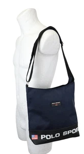 RALPH LAUREN Polo Sport Bag Men's One Size Blue Navy Zip One Handle - Picture 1 of 18