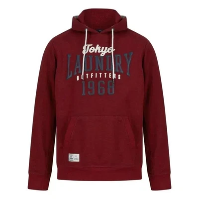 Sudadera con capucha pulóver de lana con motivo de búsqueda de lavandería Tokyo - roja Foto 1 de 3
