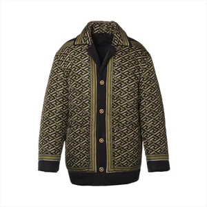 VERSACE 21 years Nylon Insulated jacket 46 Men's Khaki x black 1002225 - Picture 1 of 6