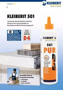 KLEIBERIT PUR Leim 501.0 1K-PUR Varianten wasserfest Klebstoff Holzkleber 0,5 kg - Bild 1 von 2