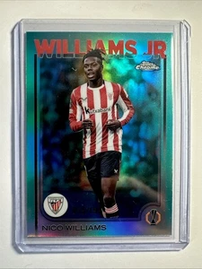 2024-25 Topps Chrome UCC Nico Williams Aqua Lava /199 - Athletic Club - Foto 1 di 2