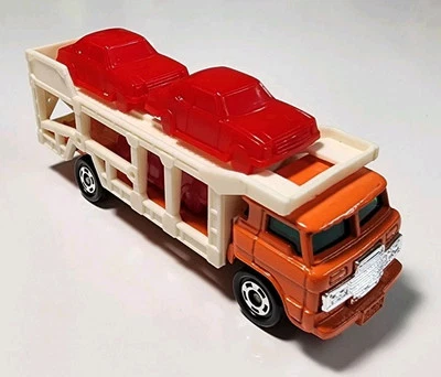 Tomica Tomy #14 Orange/White Toyota Car Transporter 1/153 Diecast/Plastic Truck - Image 1 of 4