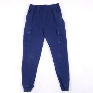 Felpa donna Buffbunny Collection blu navy cargo joggers taglia small elasticizzata - Foto 1 di 9
