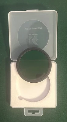Camera K&F Concept 72mm Variable Neutral Density Filter ND8-2000 NANO-D Series - Image 1 of 4