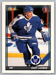 Gary Leeman 1991-92 O-Pee-Chee HOCKEY #188 Toronto Maple Leafs - Picture 1 of 2