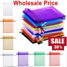 10/50/100pcs Gift Bags For Wedding Party Decor Favor Jewelry Candy Pouches Decor