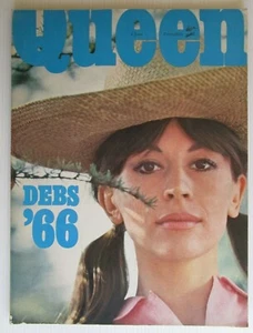 1966 QUEEN UK FASHION MAGAZINE - ACTRESS NANETTE NEWMAN COVER - BUY IT NOW - Picture 1 of 2