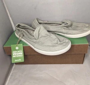 New Sanuk Donna Hemp Shoes Women's Size 8.5 Vegan Pair O Dice HMST Harbor Mist - Picture 1 of 5