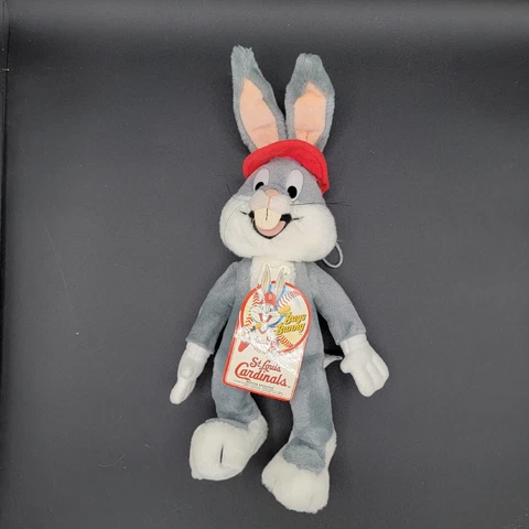 St Louis Cardinals MLB Bugs Bunny Warner Bros 15" Inch Plush Doll Ornament 1991 Cover