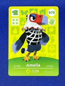 #075 Amelia - Animal Crossing Amiibo Karte, Serie 1, US Version Nintendo - Bild 1 von 1