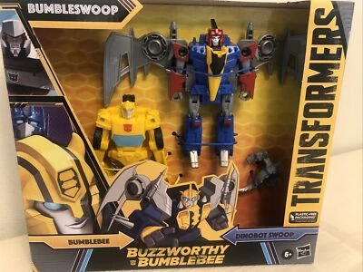 Transformers Buzzworthy Bumblebee Dino Combiner Bumbleswoop Swoop 230101 - Image 1 of 3