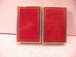 2 Decks NOS Sealed Congress Playing Cards Cell-u-tone Finish Red Gold Trim C - Bild 1 von 4